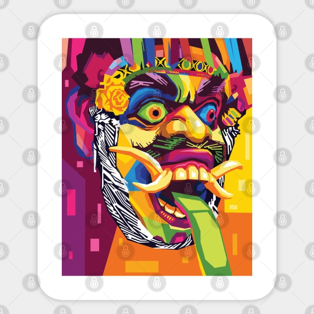 WPAP OGOH - OGOH BALI Sticker by gungsan